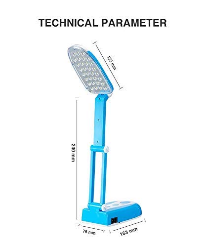 Table lamp LED Light Rechargeable with 2-Brightness Level for Student Reading Light/for Study with Emergency Portable USB Light