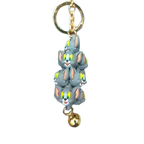 Tom Keychain for Kids, School Bag/Door/Scotty Key-Ring [Pack 1, Multicolor] Key Chain