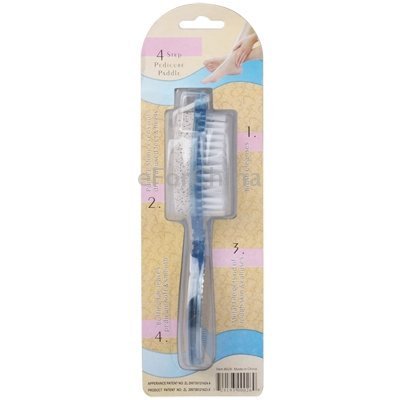 4 in 1 Foot File with Pedicure Brush Four Steps Pedicure Paddle, Foot Scrubber, Pedicure Brush,