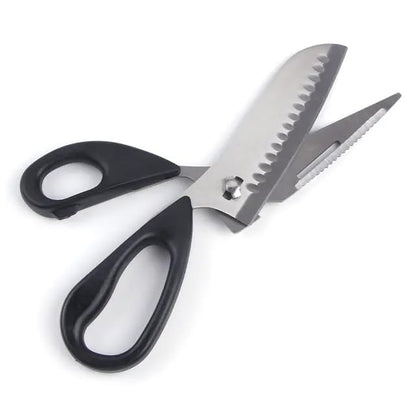 Vegetable Cutting Kitchen Scissor || Stainless Steel Multi Functional Household Kitchen Cutting Scissors || Detachable Rust Free Scissors [Pack Of 1]