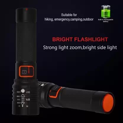 Nissi Mini Flashlight | Desk Lamp Light with Gift Box.Focus Zoom Torch Light with 3 Modes Adjustable for Emergency Activities (MZ-035)