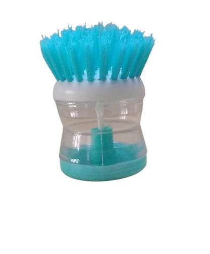 Liquid soap Dispenser Scrub Brush |Multipurpose Cleaning Brush |Household Cleaning Brush | Multicolor| pack of 2