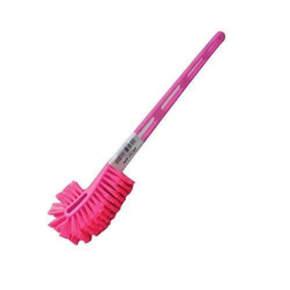 Practical Bathroom Products Sided Curved Handle Toilet Brush Toilet Cleaning Brush Back No Dead Toilet Cleaning Brush, Random Color Delivery