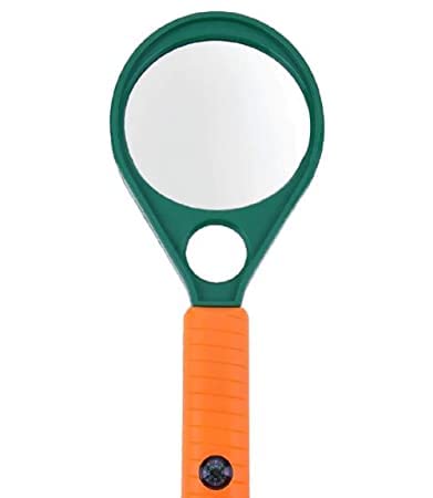 Optical Grade Double Side Magnifying Glass Tool for Jewelry, Coin & Stamp Collectors, Map, Home, Office and Many More (50MM)