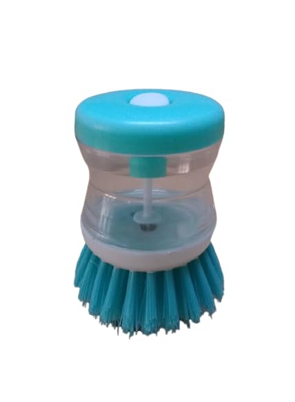 Liquid soap Dispenser Scrub Brush |Multipurpose Cleaning Brush |Household Cleaning Brush | Multicolor| pack of 2