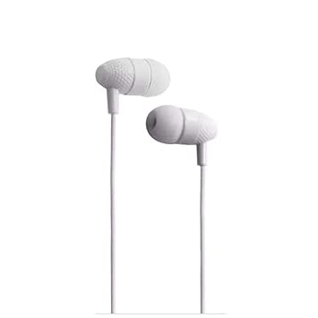 Universal 3.5mm Jack Best Sound Earphone for All Smartphone in Ear Headphone Compatible with Mic, White