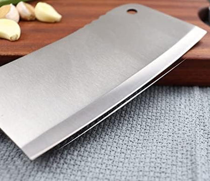 Steel Knives Professional Kitchen Knives Meat Vegetable Slicer Chopping Knife Full Tang Handle for Home and Restaurant (Knife_I_Big)