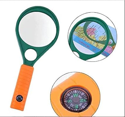 Optical Grade Double Side Magnifying Glass Tool for Jewelry, Coin & Stamp Collectors, Map, Home, Office and Many More (50MM)