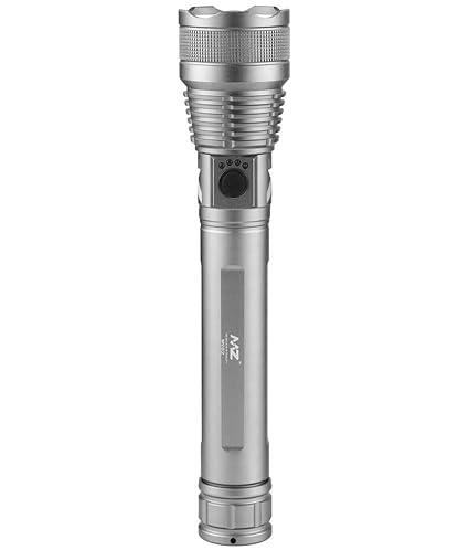 MZ M982 Zoomable Metal LED Torch, 5 Modes, Rechargeable, Bright Light, Ideal Gift for Outdoor Enthusiasts and Emergencies with 1 year Replacement Warranty