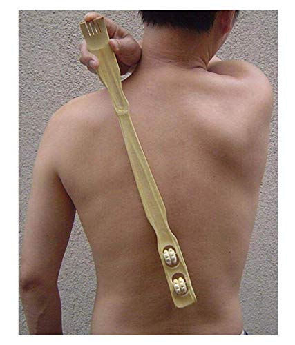 Wooden Back Manual Scratcher/Itcher for Body Massage pack of 2