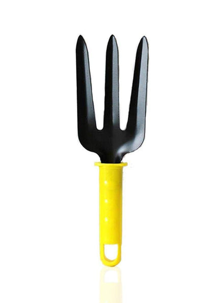 Gardening Tools kit - 5Pc | Garden Cultivator, Gardening Fork, Small & Big Gardening Trowel, Hand Weeder Straight with Plastic Handle | Gardening Tools Set for Home Gardening