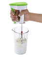 Nissi Manual Hand Press Blender- Powerless Hand Blender Press and Relax Handle for Performance with SS Blade Hand Blender/Beater/Mixer for Coffee, Cream, Egg,Milkshake, Lassi etc