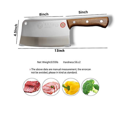 Japanese Chef's Knife with Chopper Wood Handle, Stainless Steel Blade, (Big Size)