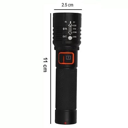 Nissi Mini Flashlight | Desk Lamp Light with Gift Box.Focus Zoom Torch Light with 3 Modes Adjustable for Emergency Activities (MZ-035)