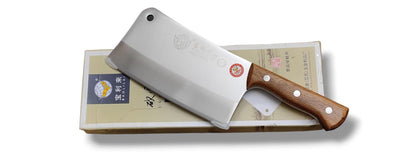 Japanese Chef's Knife with Chopper Wood Handle, Stainless Steel Blade, (Big Size)