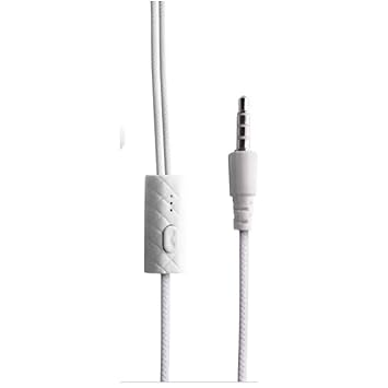 Universal 3.5mm Jack Best Sound Earphone for All Smartphone in Ear Headphone Compatible with Mic, White