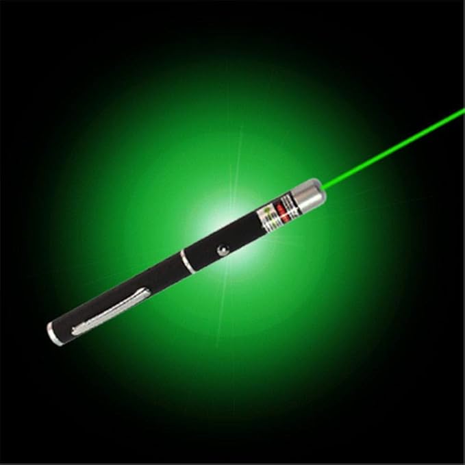 Nissi Laser Light Powerful Battery Powered |Multi-Purpose Green Laser Pointer - 2000 Metres Range| Portable, Cat Laser Toy, Green Pointer for Presentations, Stargazing, Hiking,(Green Light)