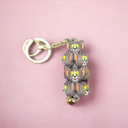 Tom Keychain for Kids, School Bag/Door/Scotty Key-Ring [Pack 1, Multicolor] Key Chain
