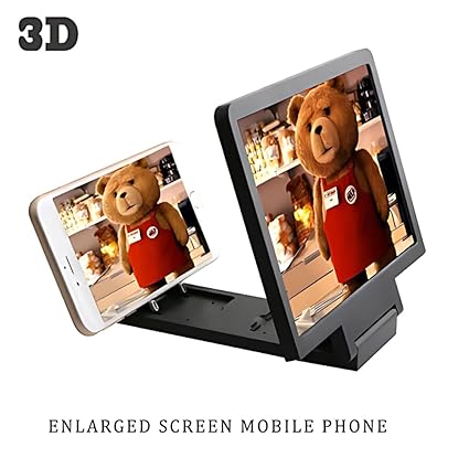 New Screen Expanders & Screen Magnifier Amplifier,3D HD New Phone Holder with Mobile Phone Magnifier Enlarger Video Amplifier Screen