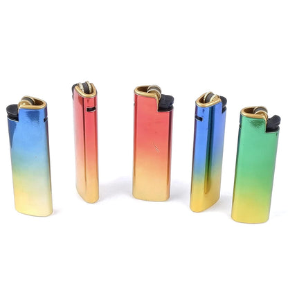 Lighter Pack of 5 Multi Color Lighters with Changeable Body Panels - Pocket Lighters