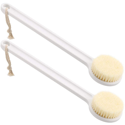 Back Scrubber for Shower 14in Shower Brush for Body with Comfy Bristles for Wet or Dry Brushing