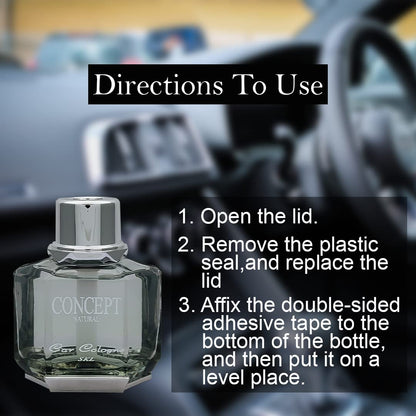 NATURAL DRAKKAR NOIR CAR PERFUME - 70ml | Extra Lasting Car Cologne | Freshen'up Your Car |Luxury Car Air Freshener Made Organically With Essential Oil - 70Gms, Refresh Your Car (Pack of 1)