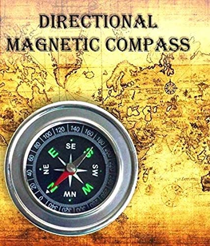 Stainless Steel Directional Pocket Magnetic Compass/Magnetic Compass Direction,7.5 * 7.5 * 1.2 cm