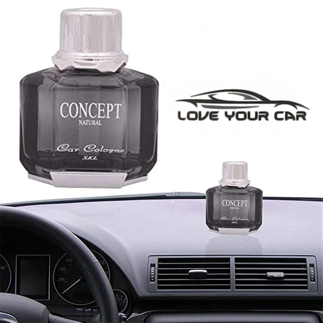 NATURAL DRAKKAR NOIR CAR PERFUME - 70ml | Extra Lasting Car Cologne | Freshen'up Your Car |Luxury Car Air Freshener Made Organically With Essential Oil - 70Gms, Refresh Your Car (Pack of 1)