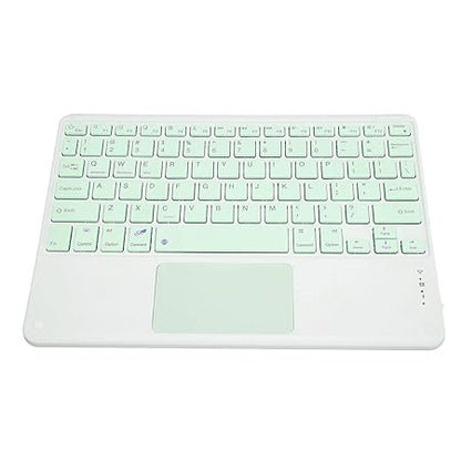 Wireless Keyboard, Silent Lightweight Portable 78 Keys Wireless Keyboard with Touchpad for Laptops (Green)