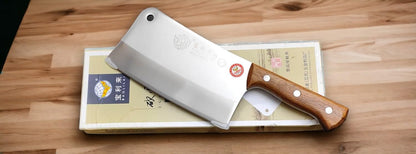 Japanese Chef's Knife with Chopper Wood Handle, Stainless Steel Blade, (Big Size)