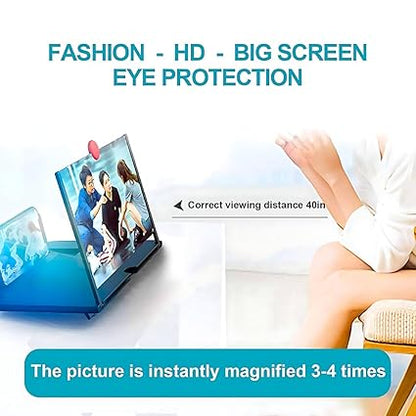 New Screen Expanders & Screen Magnifier Amplifier,3D HD New Phone Holder with Mobile Phone Magnifier Enlarger Video Amplifier Screen