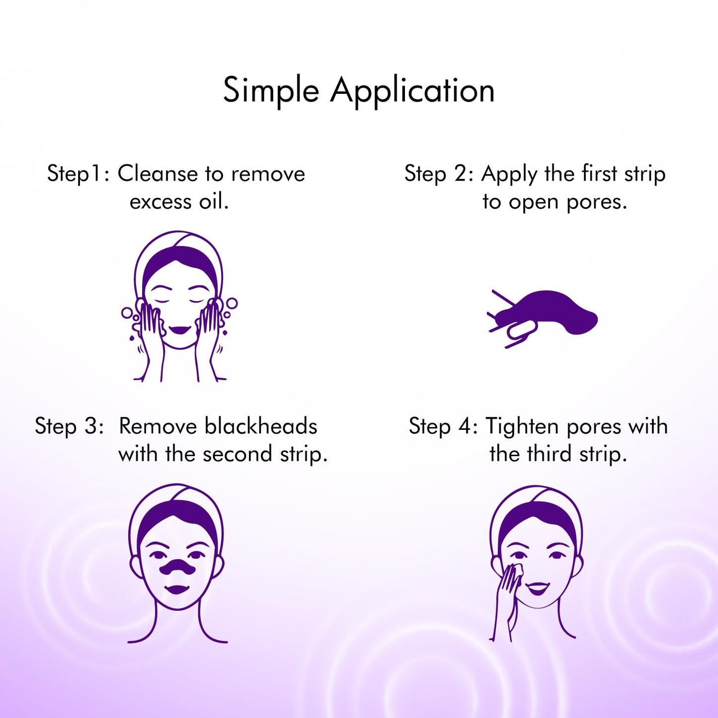 Nose Pore Strips For Pore Cleansing | Deep Cleansing Nose Strips For Instant And Painless Blackheads Removal | Deep Purifying Blackhead Remover...