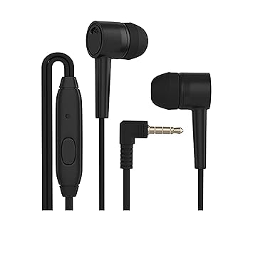 Pack of 02 Wired Stereo Earphone Hands-Free in Super Bass with Mic(Black)