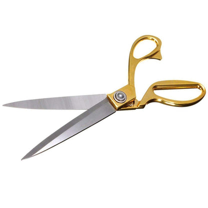 Tailoring Gold Sharp Stainless Steel Blade Fabric Cutting Scissors 10.5 Inch (K 38)