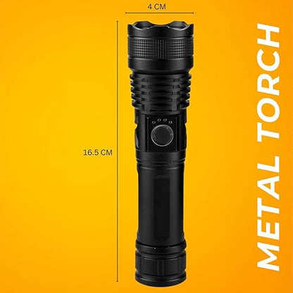 5 Modes Flashlight, Super Bright 100W Light LED Torch Light