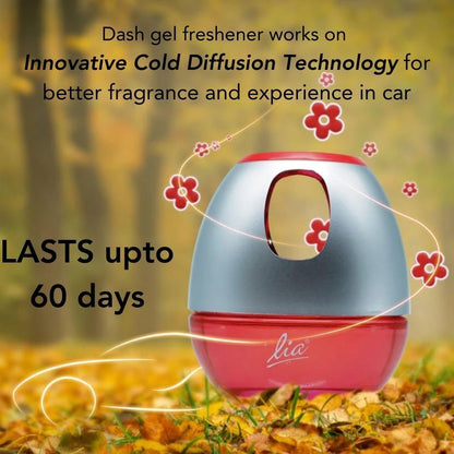 car air freshener perfume, Exclusive for car and office uses gel perfume uses nano diffusion technology (Mango caramel)