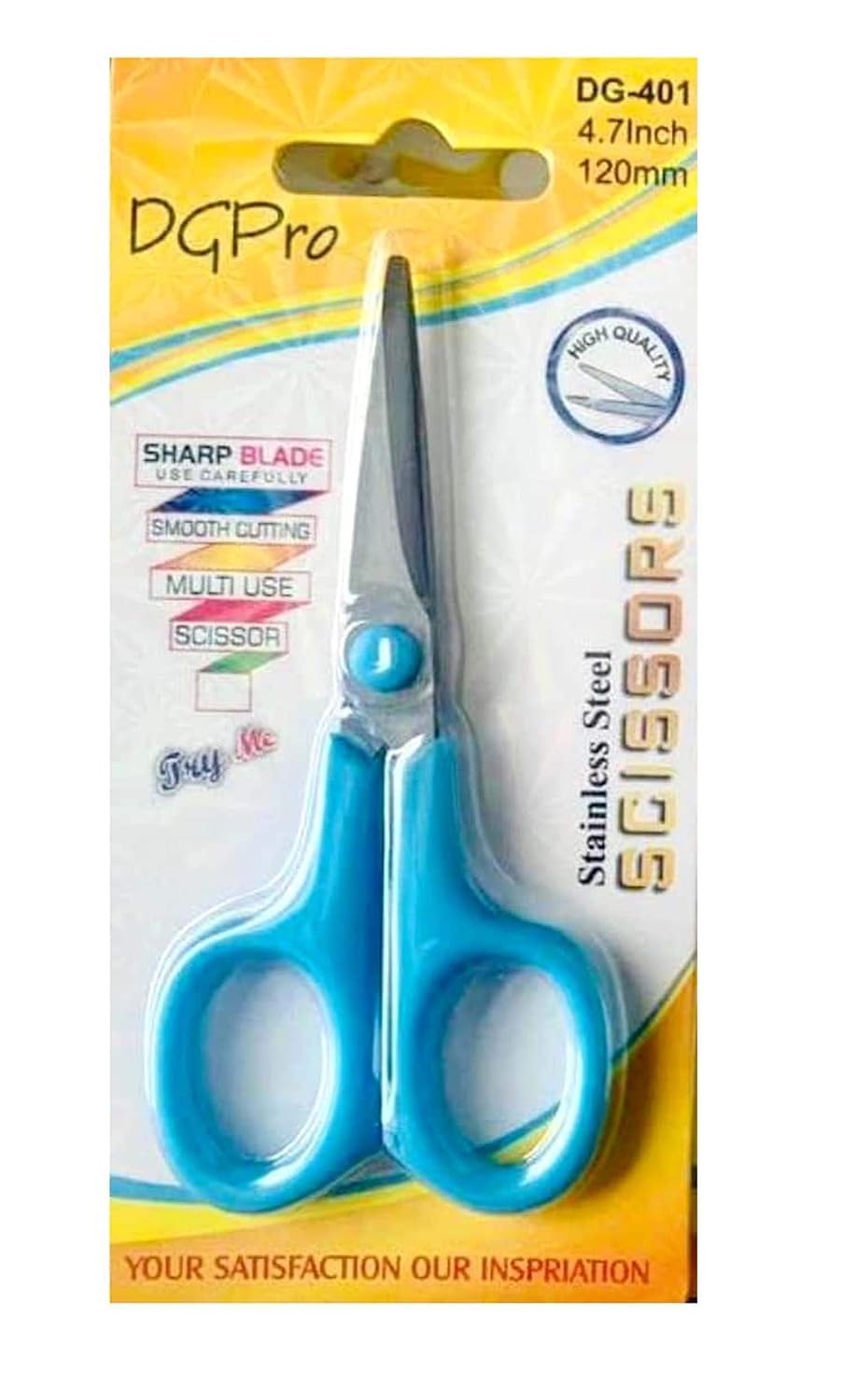 Scissors Titanium Blades Soft Comfort-Grip Handles Multi-Purpose Scissors|| pack of 2