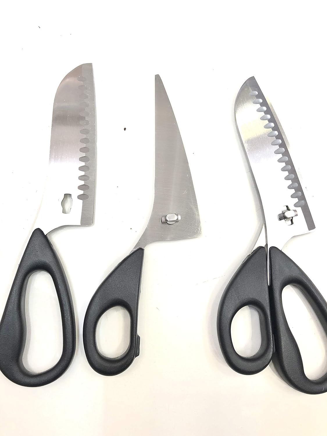 A Heavy Guage Kitchen Scissor with Knife (2 in 1) Multipurpose Usage