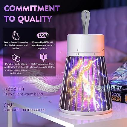 Mosquito Killer Machine Mosquito Killer USB Powered Bug Zapper Mosquito LAMP for Home Electric LED LAMP Mosquito Killer Indoor/Outdoor Mosquito Trap Machine