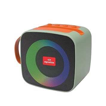 10W Wireless Bluetooth Speaker 14H Music Playback time with High Bass 5.0 Version Portable & Durable & HEIGH BASS Speaker with Mobile Stand FM Radio, AUX, USB, mSD, Call Function (Green)