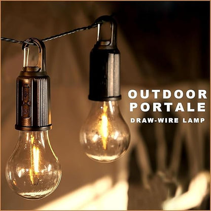 Camping Lamp, 10x Warm Light, Portable, Weatherproof