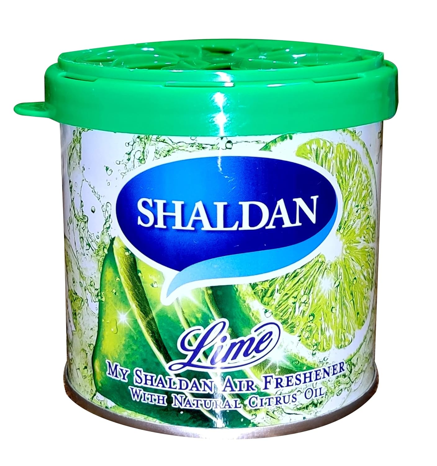 Shaldan Japan Gel Car Perfume Air Freshener | With 100% Natural Citrus Oil | Since 1948 | For Car & Home | Lasts upto 60 days | LIME | 80 g