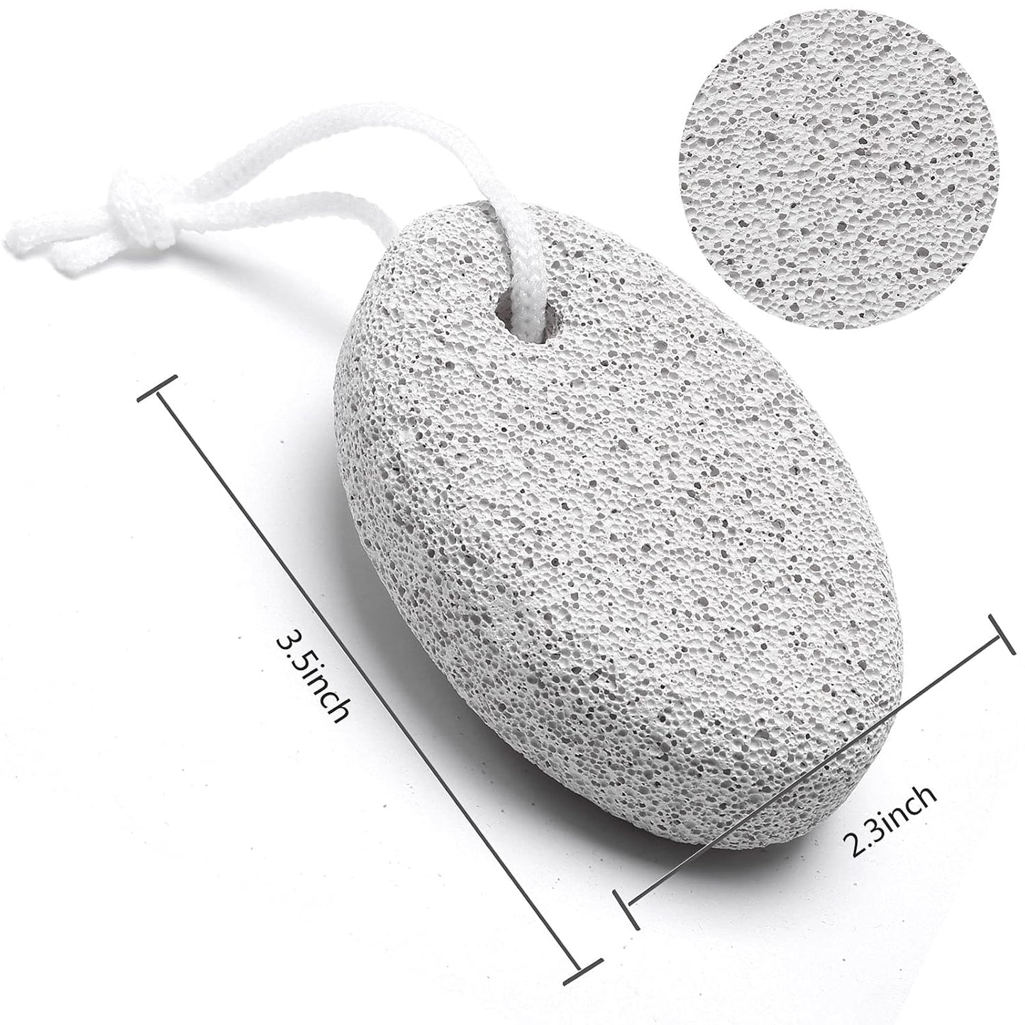 2PCS Natural Pumice Stone for Feet, HOOMBOOM Lava Pedicure Tools Hard Skin Callus Remover for Men/Women Feet and Hands - Natural Foot File Exfoliation to Remove Dead Skin