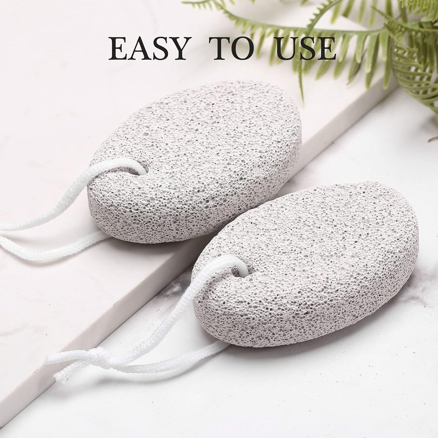 2PCS Natural Pumice Stone for Feet, HOOMBOOM Lava Pedicure Tools Hard Skin Callus Remover for Men/Women Feet and Hands - Natural Foot File Exfoliation to Remove Dead Skin