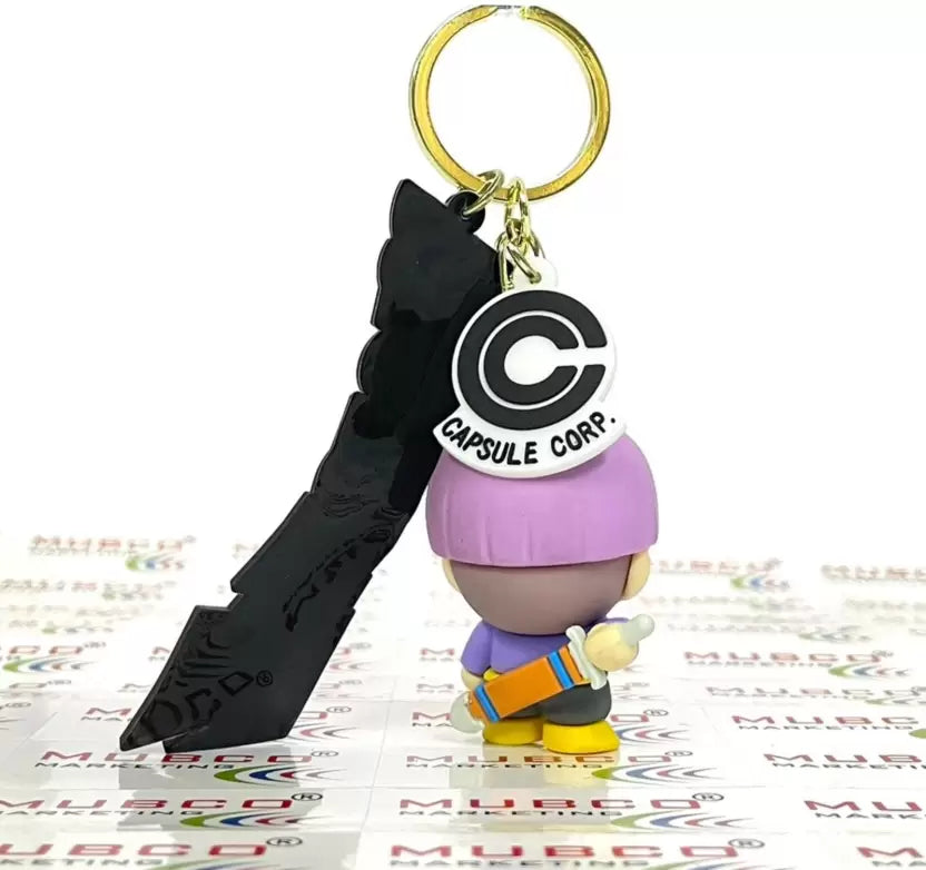 Dragon Ball Z Trunks 3D Keychain Strap Charm & Hook PVC Anime Cartoon Model Gift Key Chain