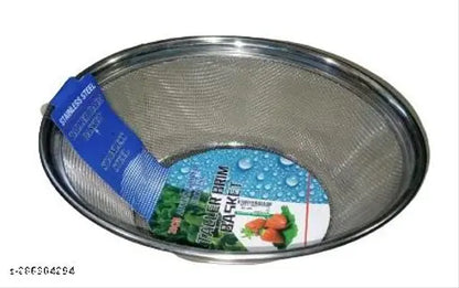 Steel  Product Breadth : 10 Cm  Product Height : 5 Cm  Product Length : 17 Cm  Net Quantity (N) : Pack Of 1  Brim Basket-1Pcs