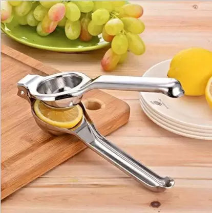 Steel Steel Hand Juicer Lemon Squeezer(Silver Pack Of 1) Hand Juicer  (Silver)