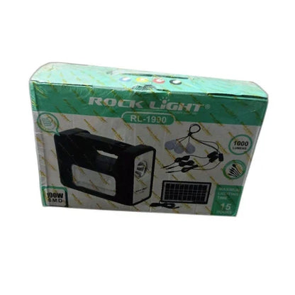 Black 100W Solar ROCK Light, 220V