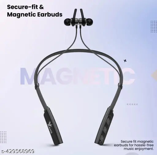 Pro Neckband Wireless With Mic Headphones/Earphones(1) Bluetooth Headset (Black 15HOUR BATTERY BACKUP, In the Ear) multicolour