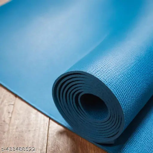 Blue Resilience Yoga Mat for Home & Gym Exercises - EVA Material 6mm